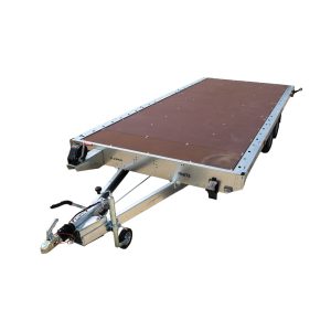 Remorca auto GT Plateau 450 de 2700kg dublu ax tip platforma