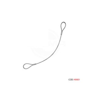 Cablu de siguranta cu doua urechi din otel pentru remorci si peridoc fara sistem de franare