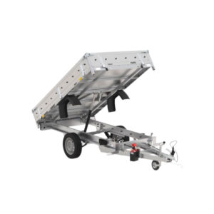 Remorca auto balast basculabila 750kg mono ax cu foi de arc