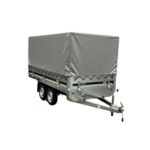 Remorca auto dublu ax 750kg Martz Hochlader 300/2 cu prelata gri