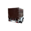 Remorca auto Vesta Trailer Light 25 WDA dublu ax 750kg cu prelata maro
