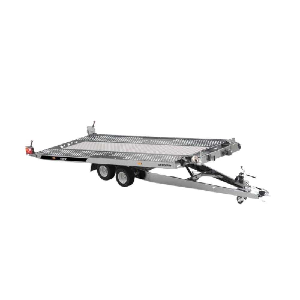 Trailer auto Martz GT Kippbar 480/2 dublu ax 2700kg cu mijlocul umplut cu aluminiu