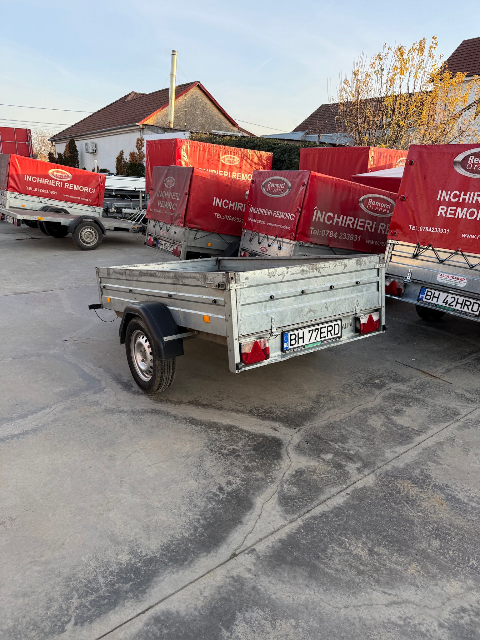 Remorca cu oblon Alfa 200×125 second hand 12.10.2024