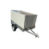 Remorca auto cu prelata gri 200x108x110 Alfa 12011A mono ax 750kg