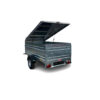 Remorca cu capac aluminiu Alfa 12513 mono ax 750kg