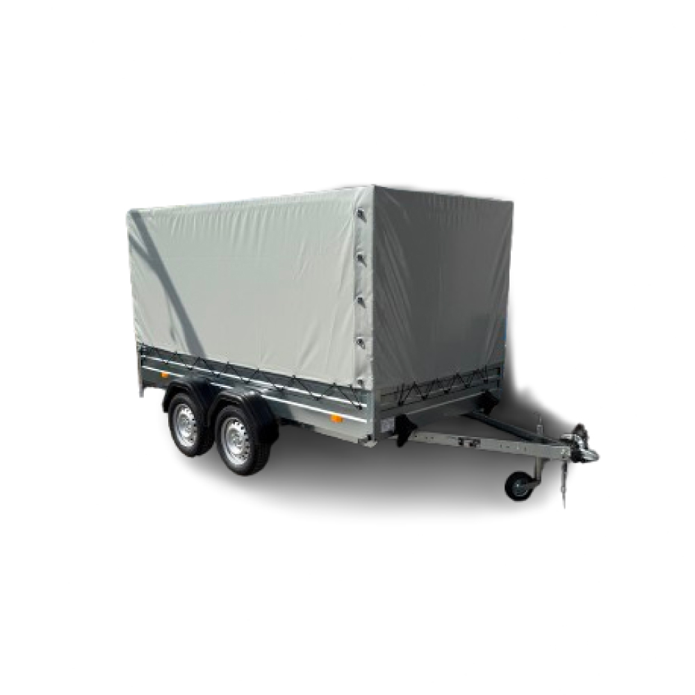 Remorca auto Alfa 13015MN.75T dublu ax 750kg cu prelata
