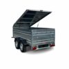 Remorca auto Alfa 12513T dublu ax 750kg cu capac metalic de aluminiu